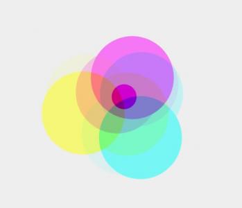CSS模拟RGB模式不同彩色圆形动态旋转