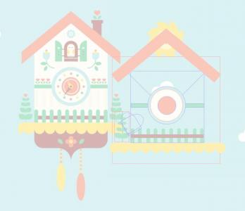 CSS模拟背景图片绘制简单卡通房子