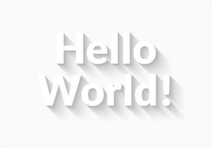 Hello World 3D立体阴影样式效果