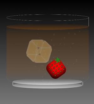 制作冰镇草莓冷饮气泡动画特效