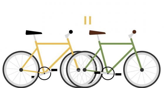 可暂停播放纯CSS自行车行驶动画