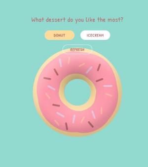 JS CSS交互式甜甜圈和冰淇淋动画 