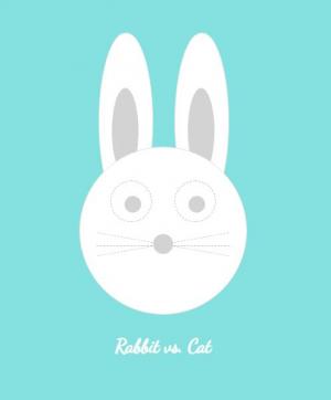 动画设计兔子与猫画像动画转换