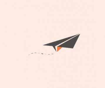 CSS简单SVG纸飞机飞行Loading动画