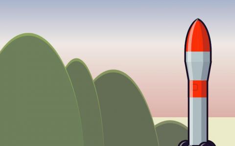 纯CSS3绘画卡通模型火箭图像效果