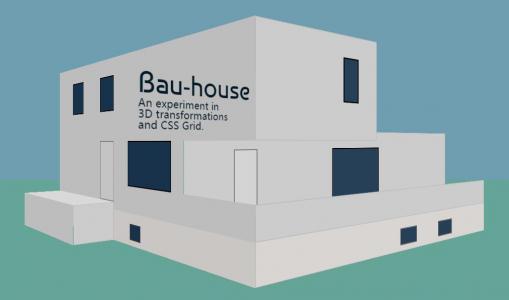 CSS 3D打印设计建筑房屋移动效果
