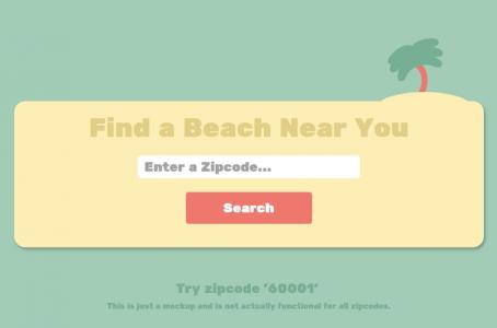 海滩主题背景设计海滩搜索框样式