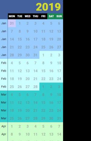 以月份定义背景色的jQuery日历