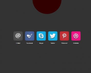 jQuery点击展示社交媒体网络按钮