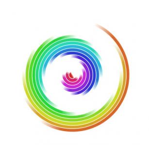 纯CSS3制作的彩虹同心圆动画旋转
