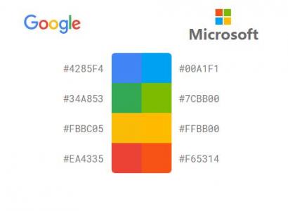 CSS3布局谷歌和微软主题颜色对比