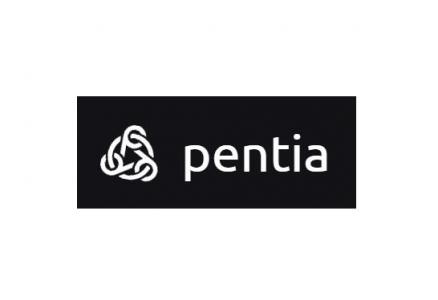 悬停背景缩放含图标的Pentia Logo