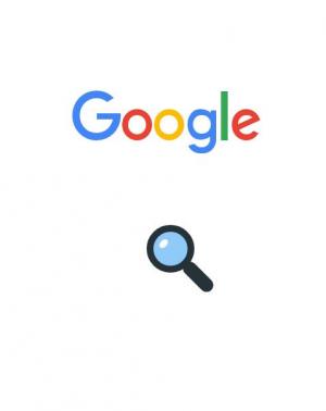 鼠标放大镜光标和谷歌Google标志