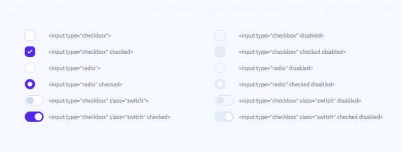HTML5自定义复选框单选按钮和开关
