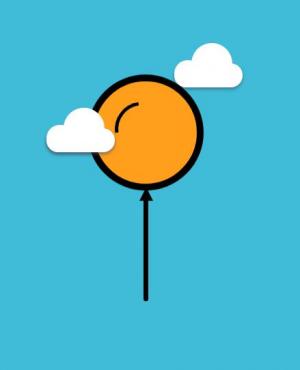 纯CSS3卡通气球云动画制作代码