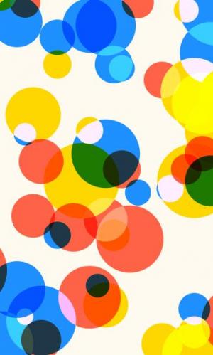 jQuery画布随机生成彩色圆形图案