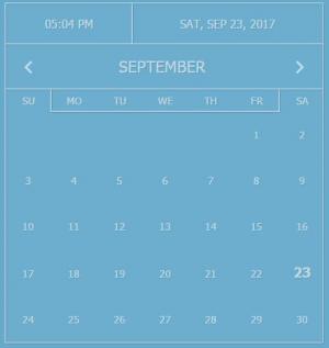 jQuery和CSS3设计当前时间日历插件