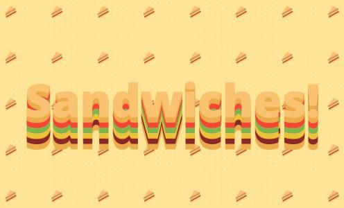 样式表设计具有三明治特效的3D文字