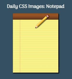 纯CSS简单的记事本便签书写动画