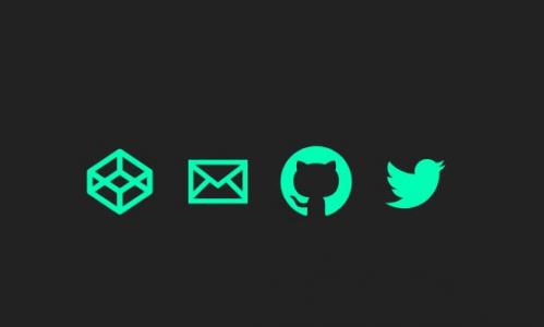 绿色简单的SVG社交媒体Logo图标