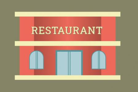 纯CSS3简单绘画一家餐厅卡通画像