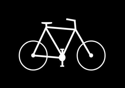 纯CSS简笔画设计与绘画自行车画像