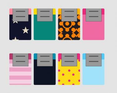 CSS设计各种各样不同图案款式的袜子