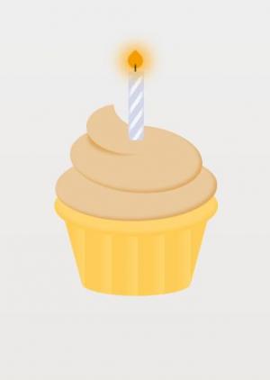 制作含烛光的纯CSS生日蛋糕图像