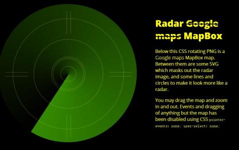 JS与SVG模拟雷达MapBox地图扫描场景