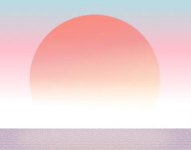 超壮观海平面CSS日落景观图像