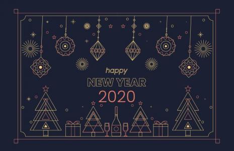 CSS创意2020年新年快乐动画代码