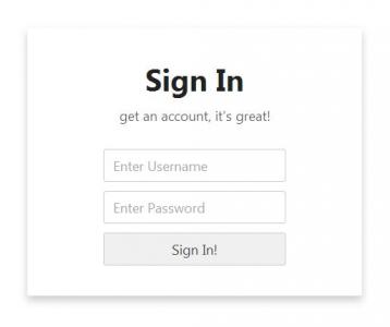 HTML5简单用户登录框UI设计效果