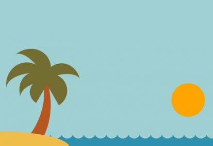 动画制作纯CSS3在海滩的日落插图