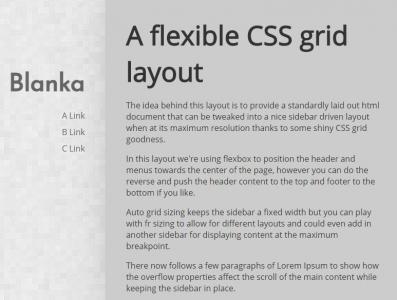 基于flexible的CSS网格布局界面