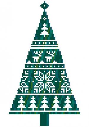 纯CSS3使用像素方块拼接成的圣诞树