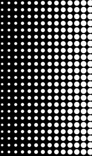 p5.js黑白半色调圆形粒子图案设计