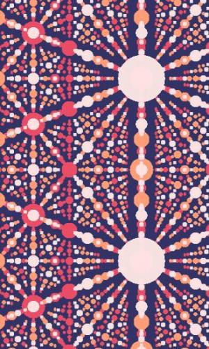 彩色圆形粒子网格对角线纹理背景图案
