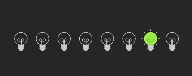 React.js开发创意电灯泡二进制计数器