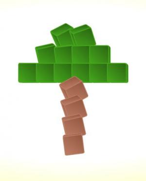 使用3D立方块绘制的树形动画代码