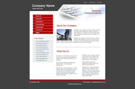 国外企业科技产品展示型网站模板