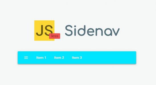 JS和Less开发的侧边栏和网站导航栏