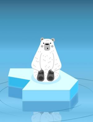 纯CSS制作影子倒影拯救北极熊图像