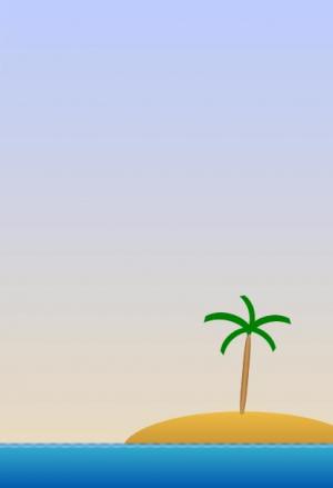 jQuery+CSS海岛上的椰树和太阳景观