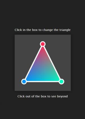 JS单击框中以更改三角形形状样式