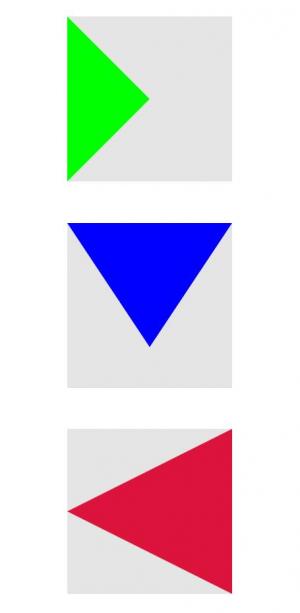 纯CSS属性创建带边框的三角形