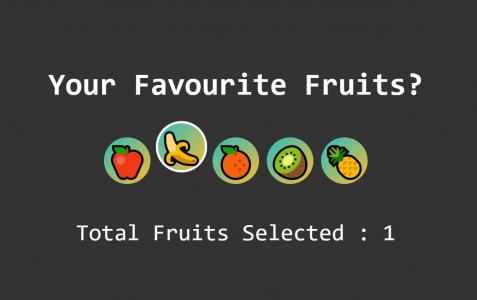 纯CSS带计数器的水果选择器问答题