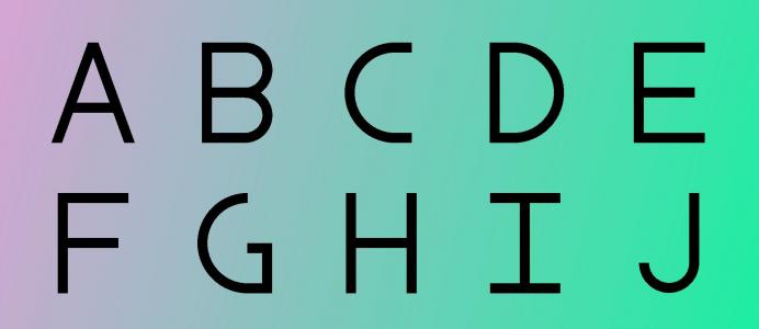用CSS渐变动态背景制作的字母字体
