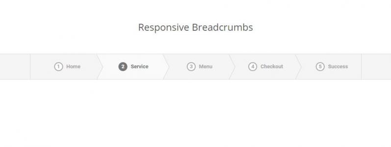 带序号的CSS3响应式面包屑导航菜单