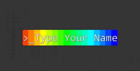 JS+CSS制作你自己的彩虹文字代码