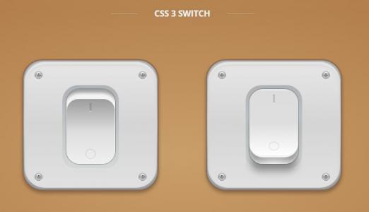 大气CSS3白炽灯switch开关按钮